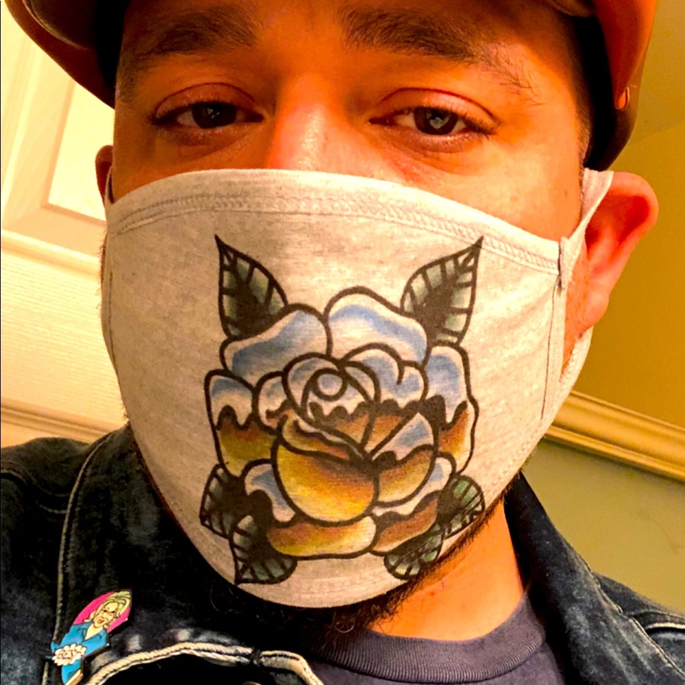 Chrome Rose Mask